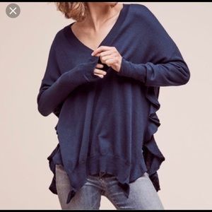 Anthropologie Moth navy sweater